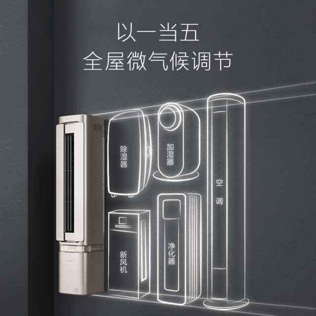 COLMO大1.5匹一级能效自然新风系统挂机立式空调 KFR-35GW/CA1J-6(1)