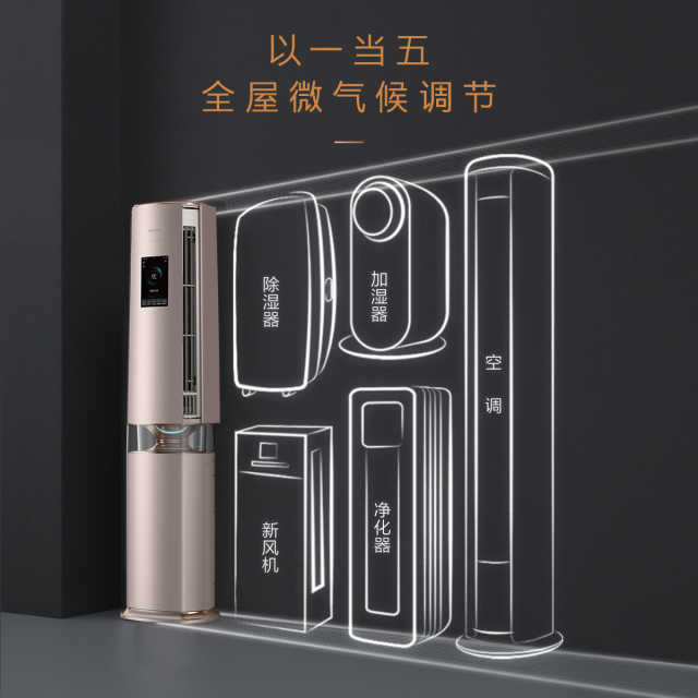 KFR-72LW/CA1J-6(1)A 柜机套机 雅仕金 COLMO