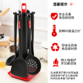 WUC抗菌硅胶厨具7件套套装/一体黑色