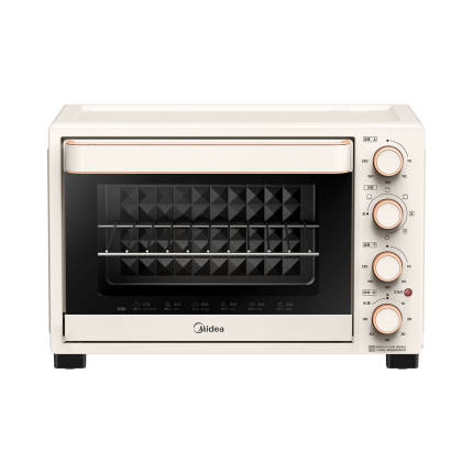 美的 多功能电烤箱家用32L 3D热风 搪瓷内胆 双层门保护电烤箱 高颜值 T3-L324D三代