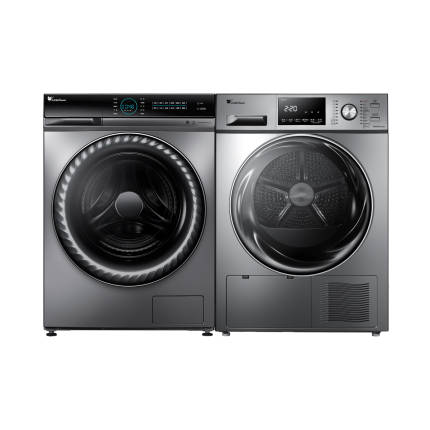 【洗烘套装】小天鹅洗衣机热泵烘干机组合TG100V88WMUIADY5+TH100-H32Y
