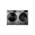 【洗烘套装】美的洗衣机热泵烘干机干衣组合MG100VT55DY+MH100VH05WY