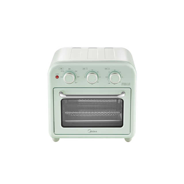 美的 空气炸电烤箱 高效脱脂 360度循环热风 15L 家用多功能PT1510青