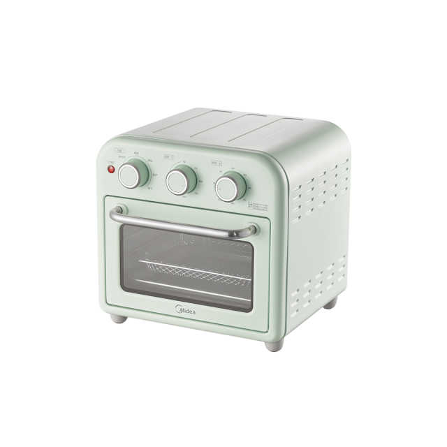 美的 空气炸电烤箱 高效脱脂 360度循环热风 15L 家用多功能PT1510青