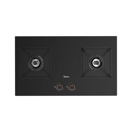 美的嵌入式燃气灶JZT-Q310-M(Q325M同款) 钢化玻璃 双头灶 一级能效 