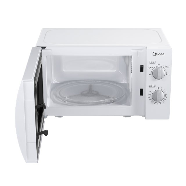 美的微波炉 700W微波加热 五档精控火力 360°均匀受热  白色 PM20A0