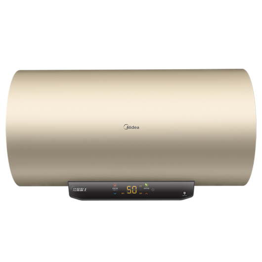 美的 电热水器 60L 2200W大功率 一级能效 WIFI智控 F6022-M5(HE) 摩卡金