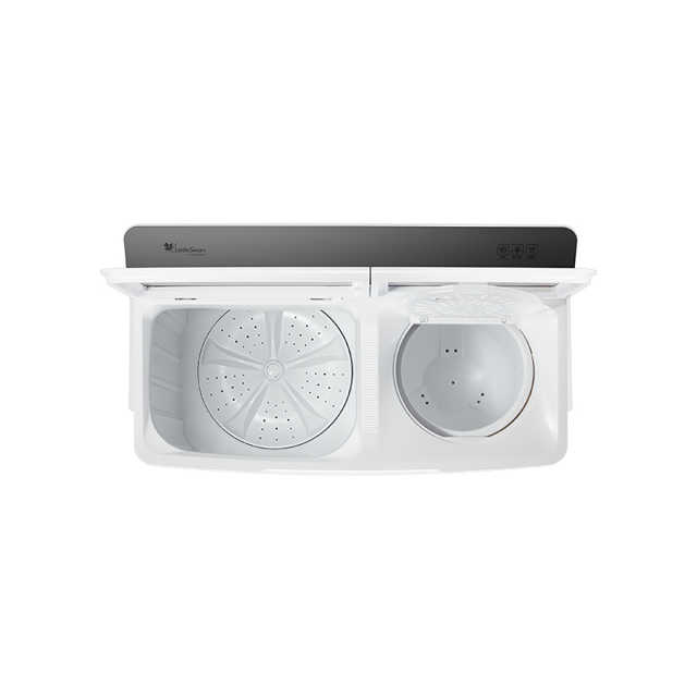 TP100VH60E 双桶洗衣机 极地白 门盖巴赫银 钢化玻璃 / 220V,1Ph 50Hz