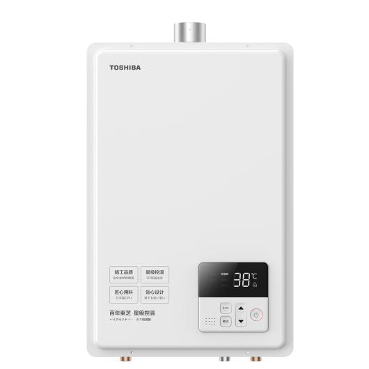 东芝（TOSHIBA）JSQ30-TG3 恒温式燃气热水器 极地白 16L 电辅加机械防冻 3D恒温