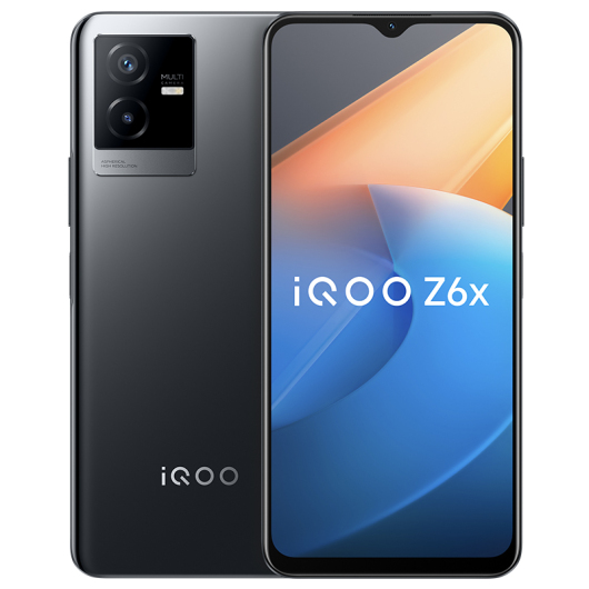 vivo iQOO Z6x 8GB+128GB 黑镜 6000mAh巨量电池44W闪充 5G智能手机