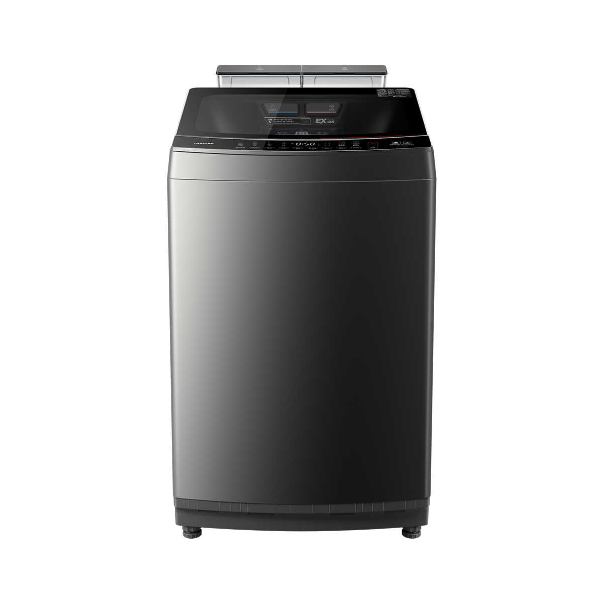 DB-10T16DT 波轮全自动洗衣机 金属钛 门盖金属钛,白玻,黑色丝印 钢化玻璃 波轮式