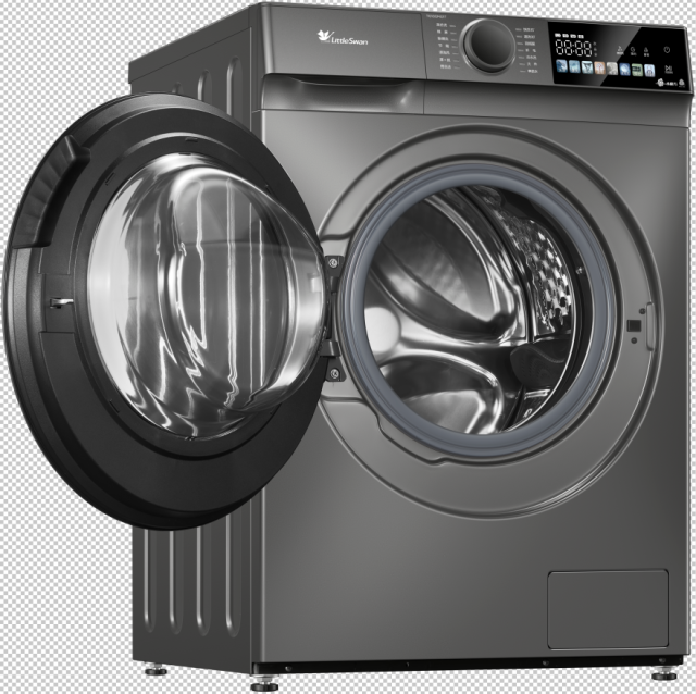 TG100M01T 滚筒洗衣机 金属钛 220V,1Ph 50Hz 转速1200 带银离子