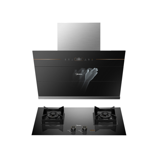 美的烟灶套装 23m³爆炒 5KW火力 JV701+Q300-T 天然气