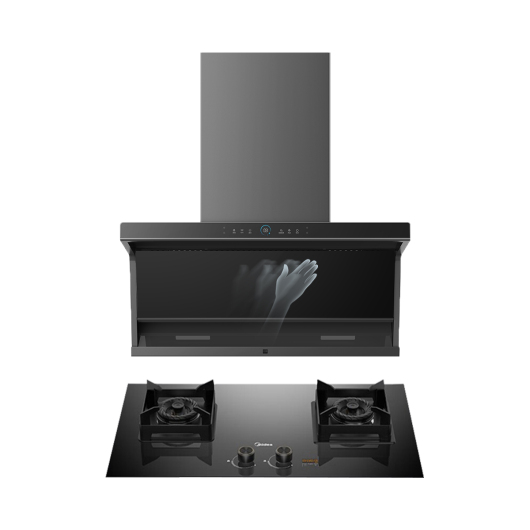 美的烟灶套装 23m³/min大吸力 5.0KW大火力 DC7+JZT-Q330 天然气