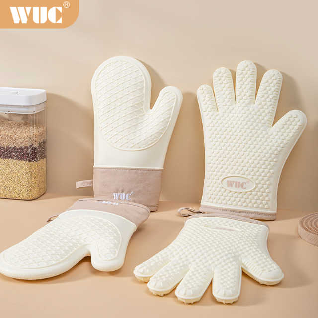 WUC硅胶隔热手套-【五指款19cm】