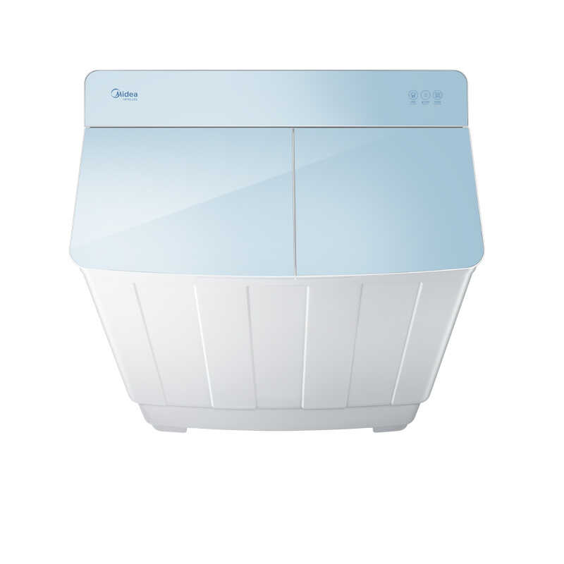 MP110-211E 双桶洗衣机 极地白 门盖冰盐蓝