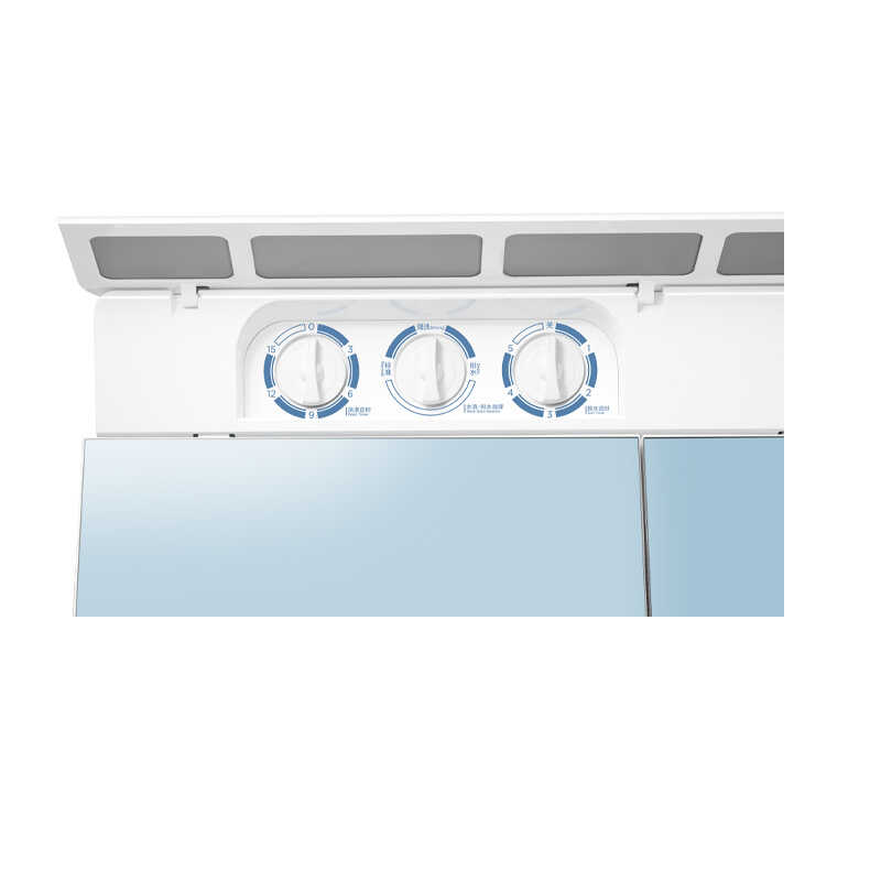MP110-211E 双桶洗衣机 极地白 门盖冰盐蓝