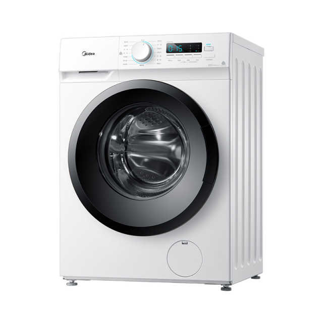 美的8KG滚筒洗衣机 食用级巴氏除菌洗 低噪变频 95℃筒自洁 MG80V11D