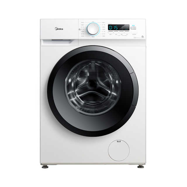美的8KG滚筒洗衣机 食用级巴氏除菌洗 低噪变频 95℃筒自洁 MG80V11D