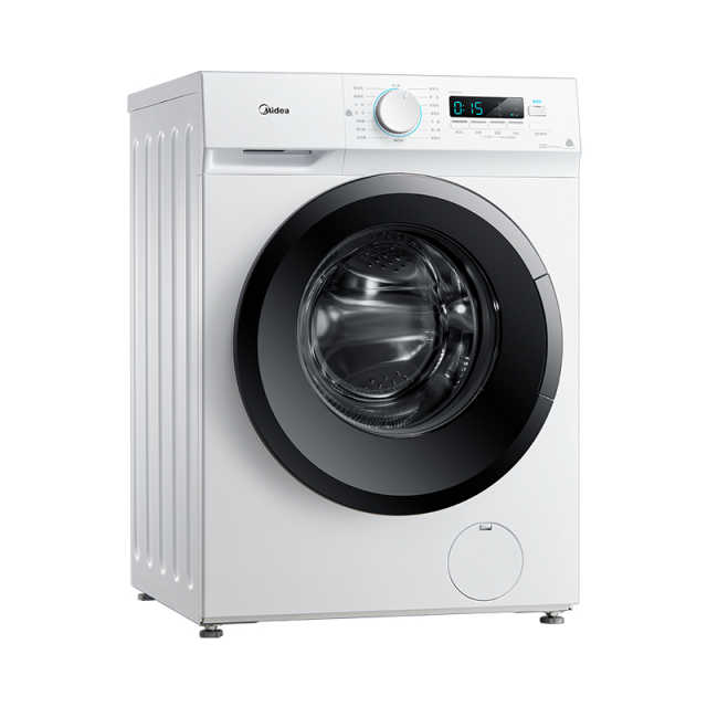 美的8KG滚筒洗衣机 食用级巴氏除菌洗 低噪变频 95℃筒自洁 MG80V11D