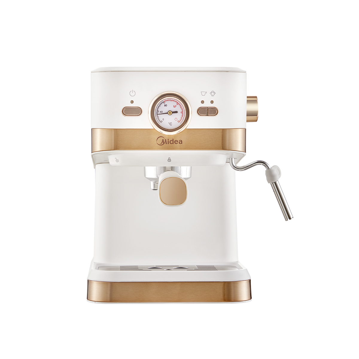 浓缩泵压式咖啡机 复古意式半自动 小型奶泡机 MA-KFE04