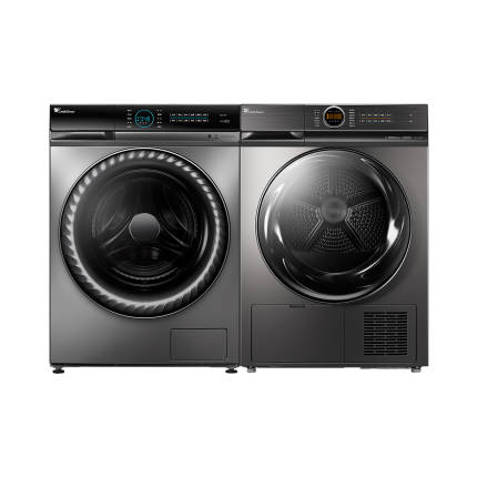 【洗烘套装】小天鹅洗衣机热泵烘干机干衣组合TG100V88WMUIADY5+TH100-H36WT