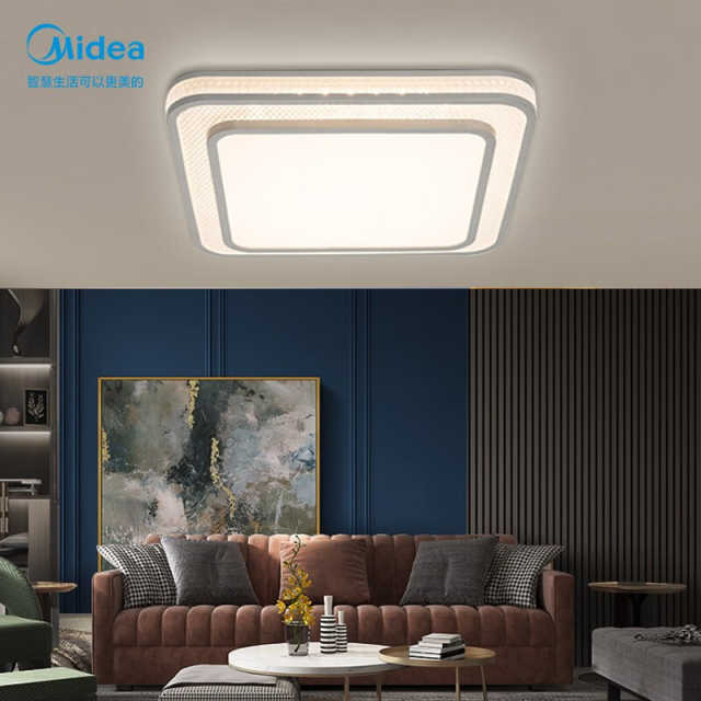 MX-36F4 吸顶灯 明轩X2205/星钻 银色 450×450mm 36W