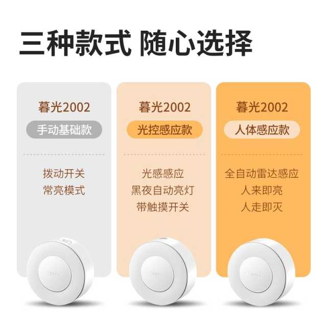 美的暮光2002台灯/小夜灯（机械款）低功耗 MTD0.4-M/K-04