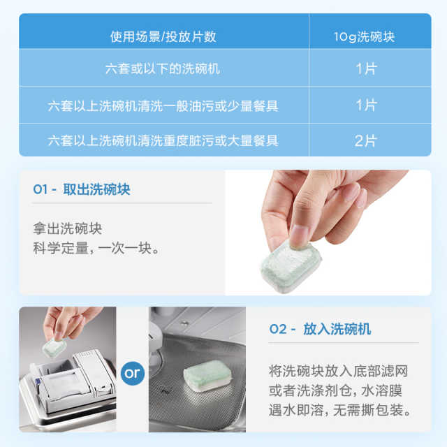 碗伴 柠檬洗碗块 多效合一 进口原料 99.9%抑菌 10g*50片/盒
