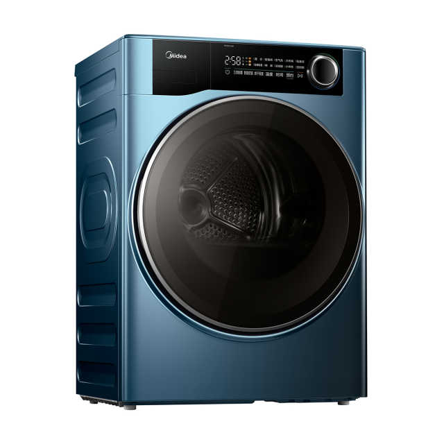 美的元气MH100-HS1 热泵烘干机干衣护理机 石砾青