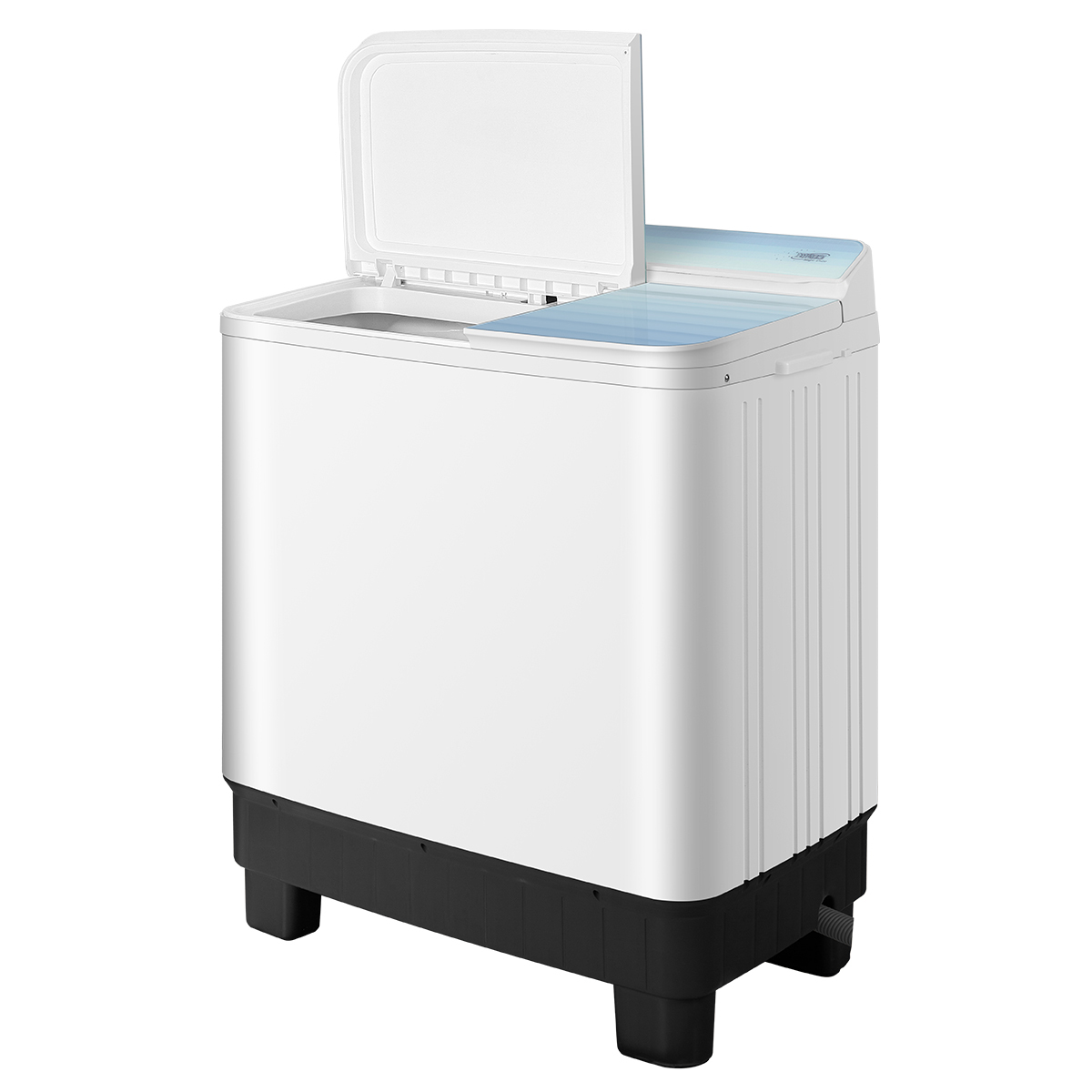 TP100-S999 双桶洗衣机 极地白 门盖极地白 钢化玻璃 220V,1Ph 50Hz
