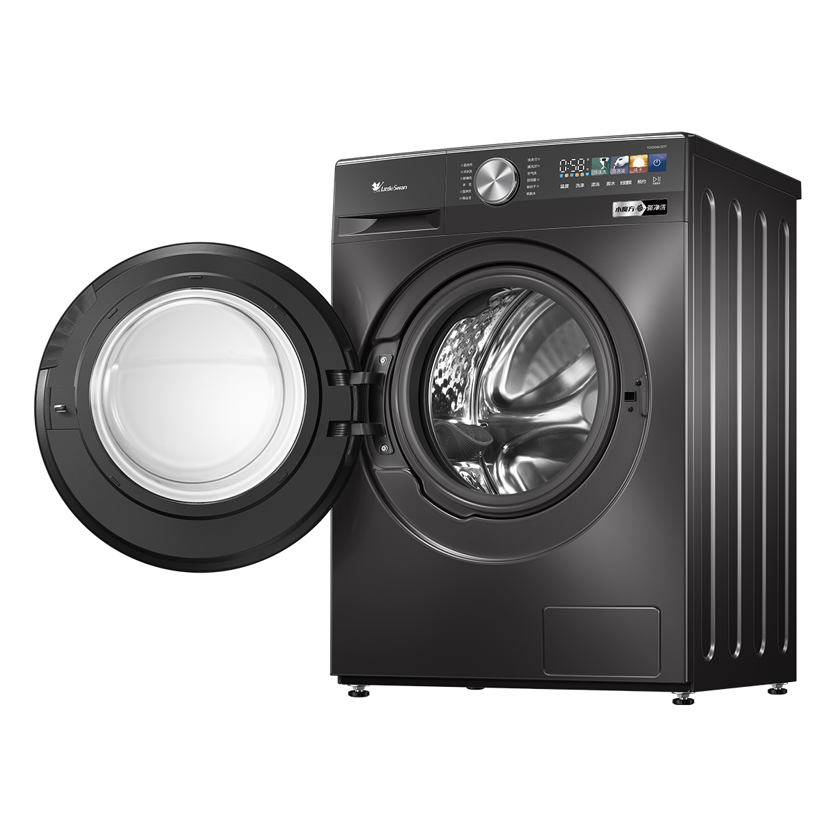 小天鹅TD100QC63T 滚筒洗烘一体机 金属钛色