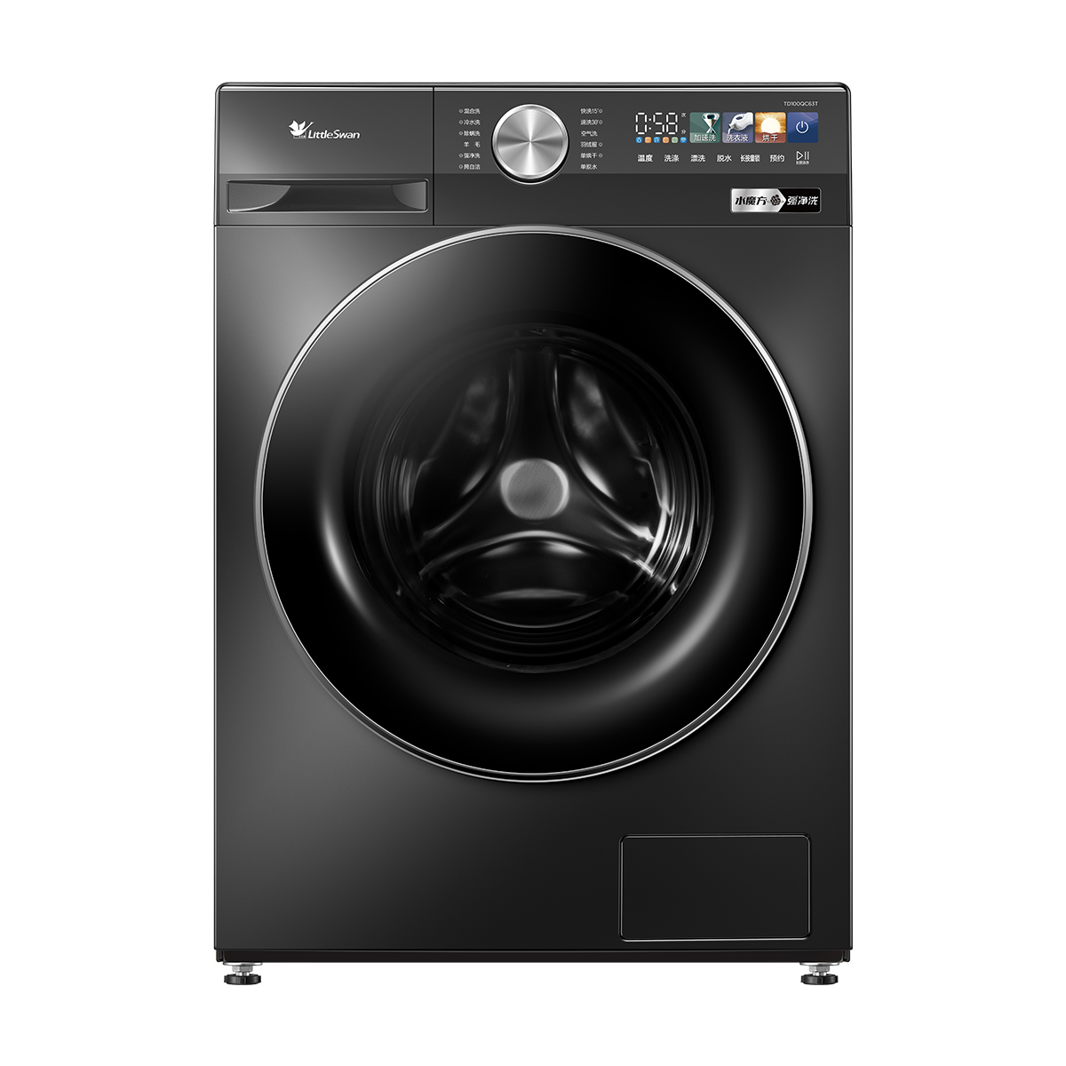 小天鹅TD100QC63T 滚筒洗烘一体机 金属钛色
