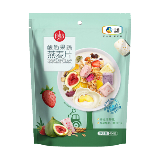 中粮时怡酸奶果蔬燕麦片400g