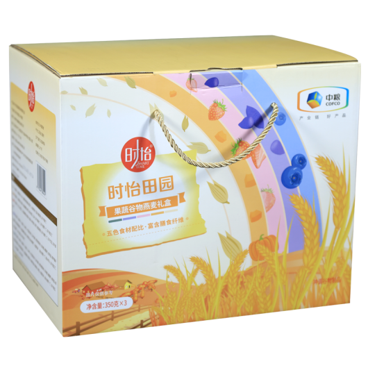 中粮时怡田园果蔬谷物燕麦礼盒1050g