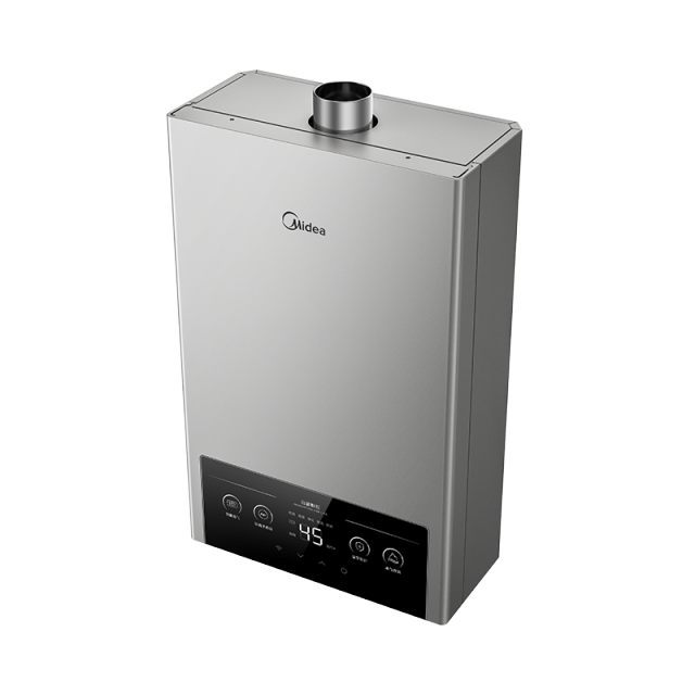 美的燃气热水器JSQ30-MK1恒温式 钛钢灰 12T 电辅加机械防冻 天然气