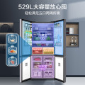 【净味升级】美的十字门冰箱  9分钟净味 全空间净化保鲜 三挡变温BCD-529WSPZM(E)
