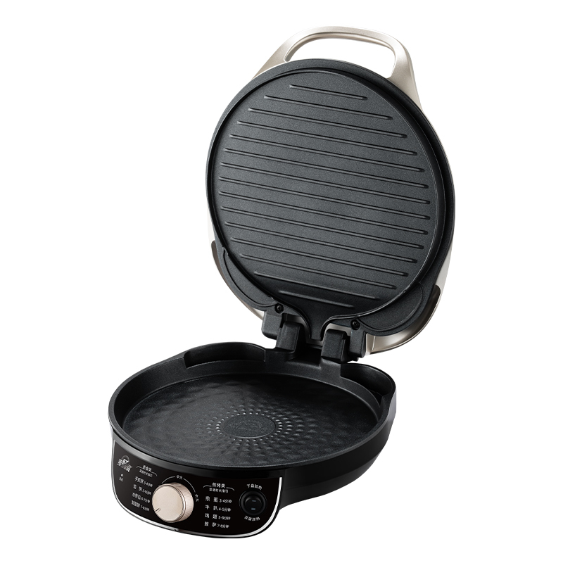 美的 电饼铛 1600W功率 双层环绕蒸汽 聚能晶钻烤盘  MC-JKC3023 