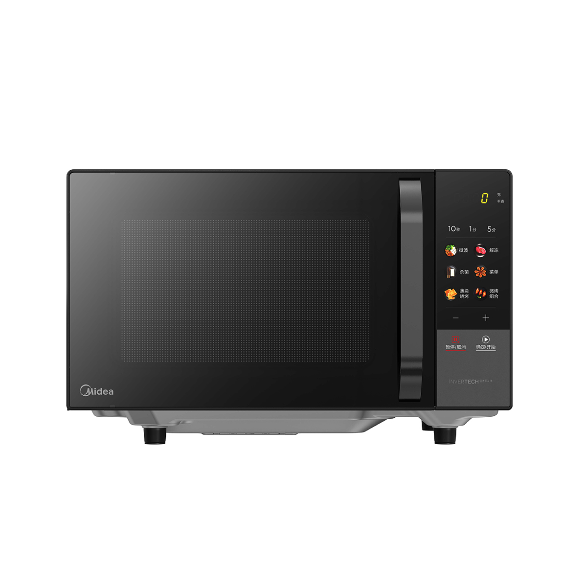 美的 微波炉变频家用20升800W快捷平板速热微波炉烤箱一体机C22 高清彩屏 一级能效