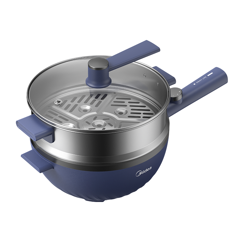 美的 电炒锅/电火锅 4L 3档火力 加深锅身 食品级不沾涂层 MC-HGE2813