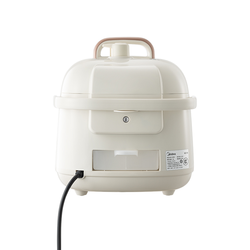 美的 电压力锅 MY-E220 浅杏 合金单胆 1.8L迷你容量