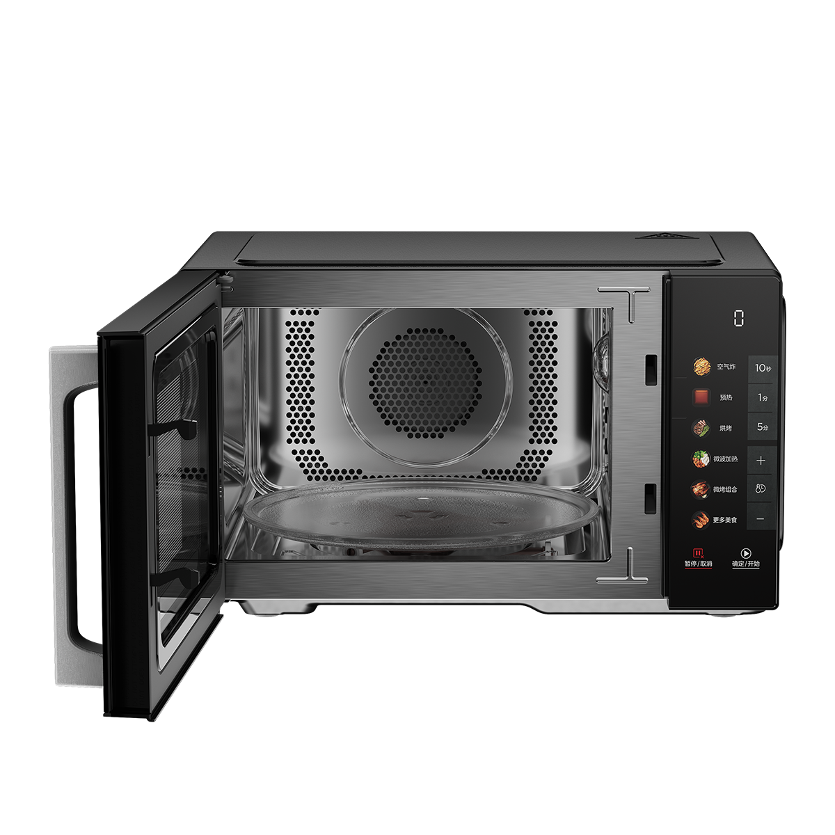 美的空气炸微波炉烤箱一体机 800W变频 23L不锈钢腔体 低噪音C2F1