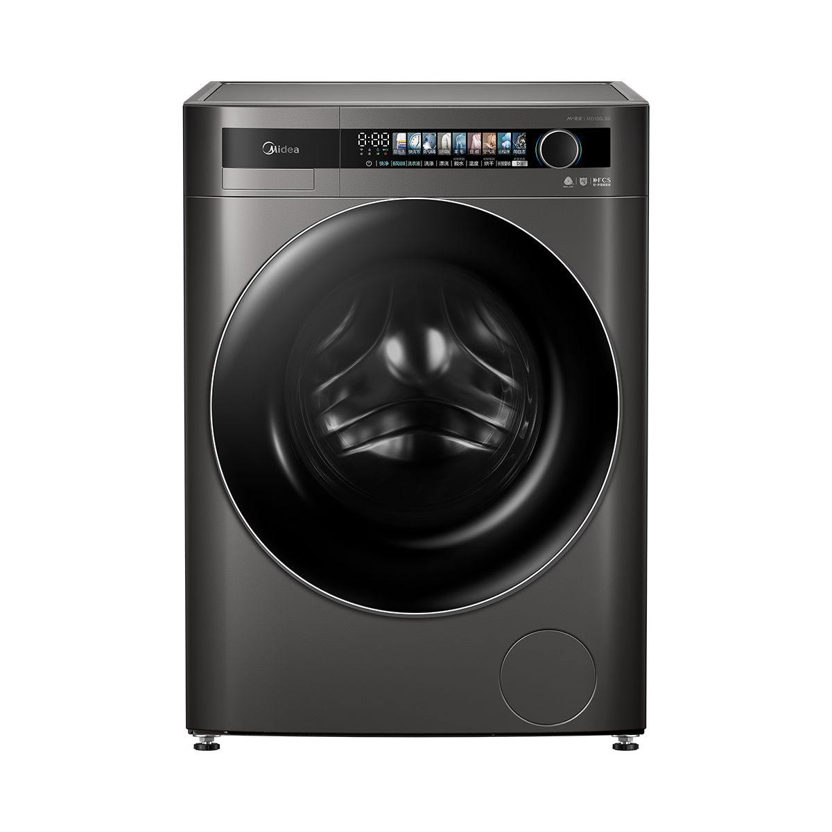 MD100L30I ⓐ ,滚筒洗干一体机 金属钛 220V,1Ph 50Hz 转速1200 带银离子