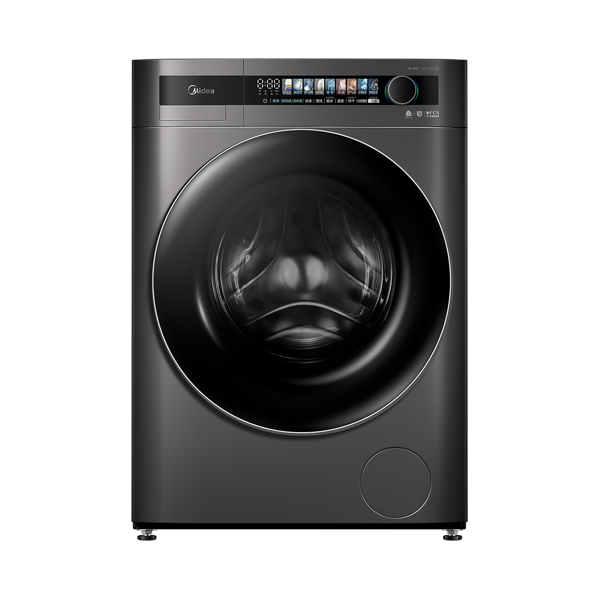 MD100L30I ⓐ ,滚筒洗干一体机 金属钛 220V,1Ph 50Hz 转速1200 带银离子