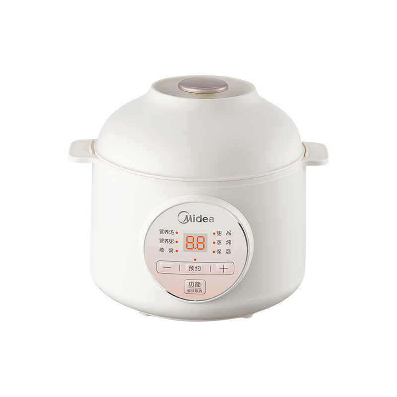 美的 电炖盅 MD-DZE1066 1L容量 隔水炖煲汤锅