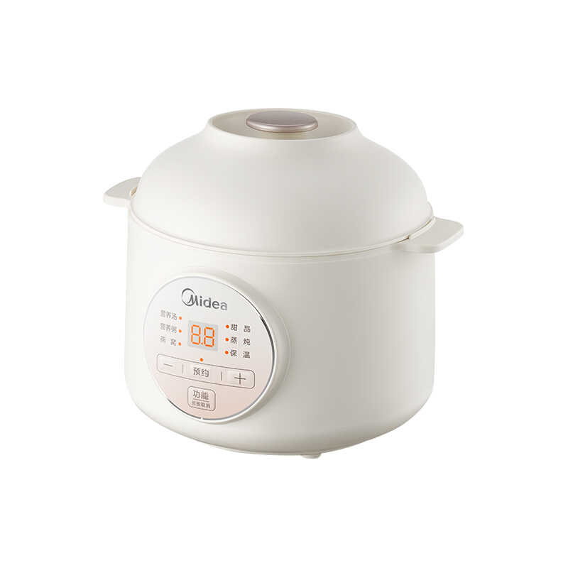 美的 电炖盅 MD-DZE1066 1L容量 隔水炖煲汤锅