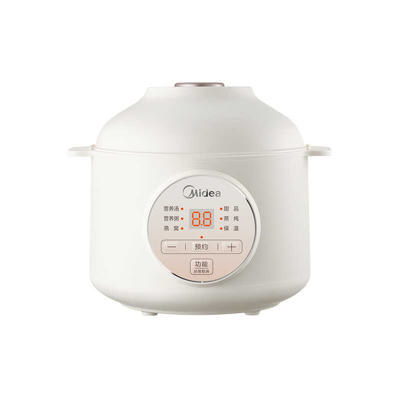 美的 电炖盅 MD-DZE1066 1L容量 隔水炖煲汤锅