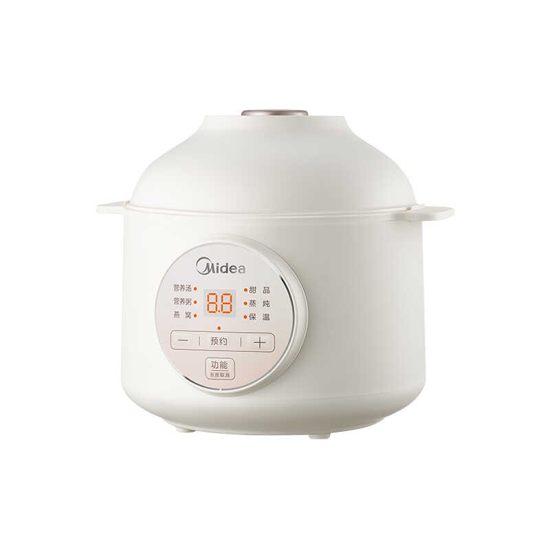 美的 电炖盅 MD-DZE1066 1L容量 隔水炖煲汤锅