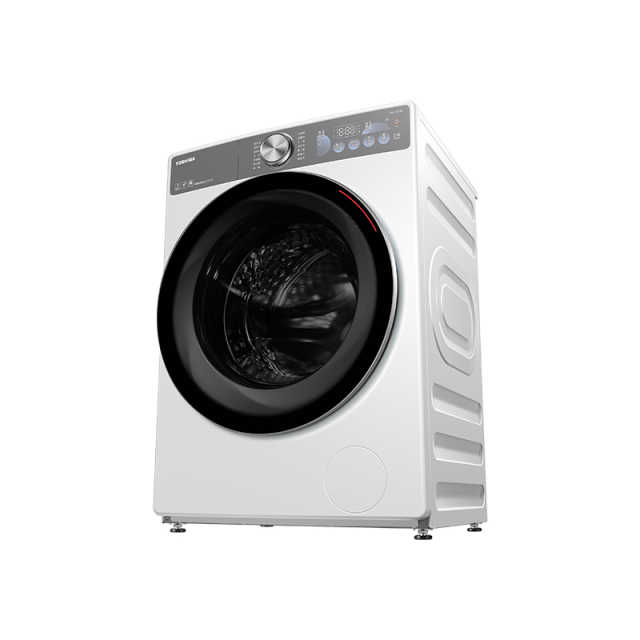 东芝10KG玉兔2.0超薄全嵌滚筒洗衣机UFB超微泡2.0DG-10T19BI  梨川白