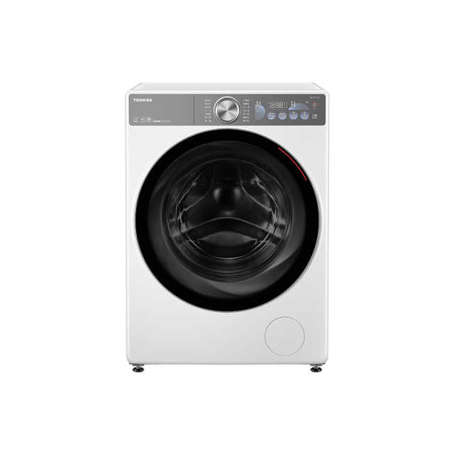 东芝10KG玉兔2.0超薄全嵌滚筒洗衣机UFB超微泡2.0DG-10T19BI  梨川白